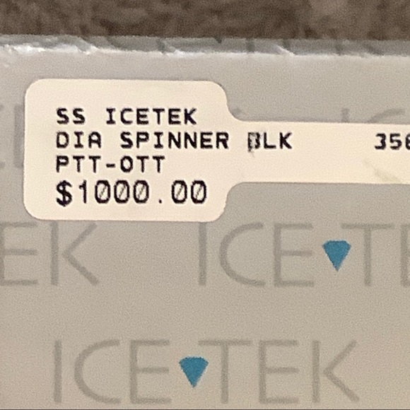 VTG 2009 Genuine Swiss ICETEK Watch Custom S.S band . Platinum/diamond spinner - Picture 16 of 16